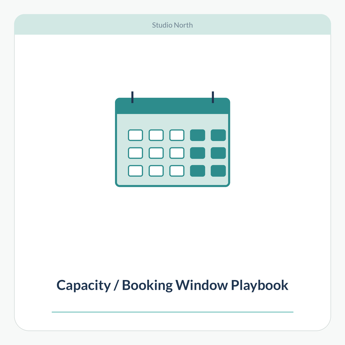Capacity / Booking Window Playbook