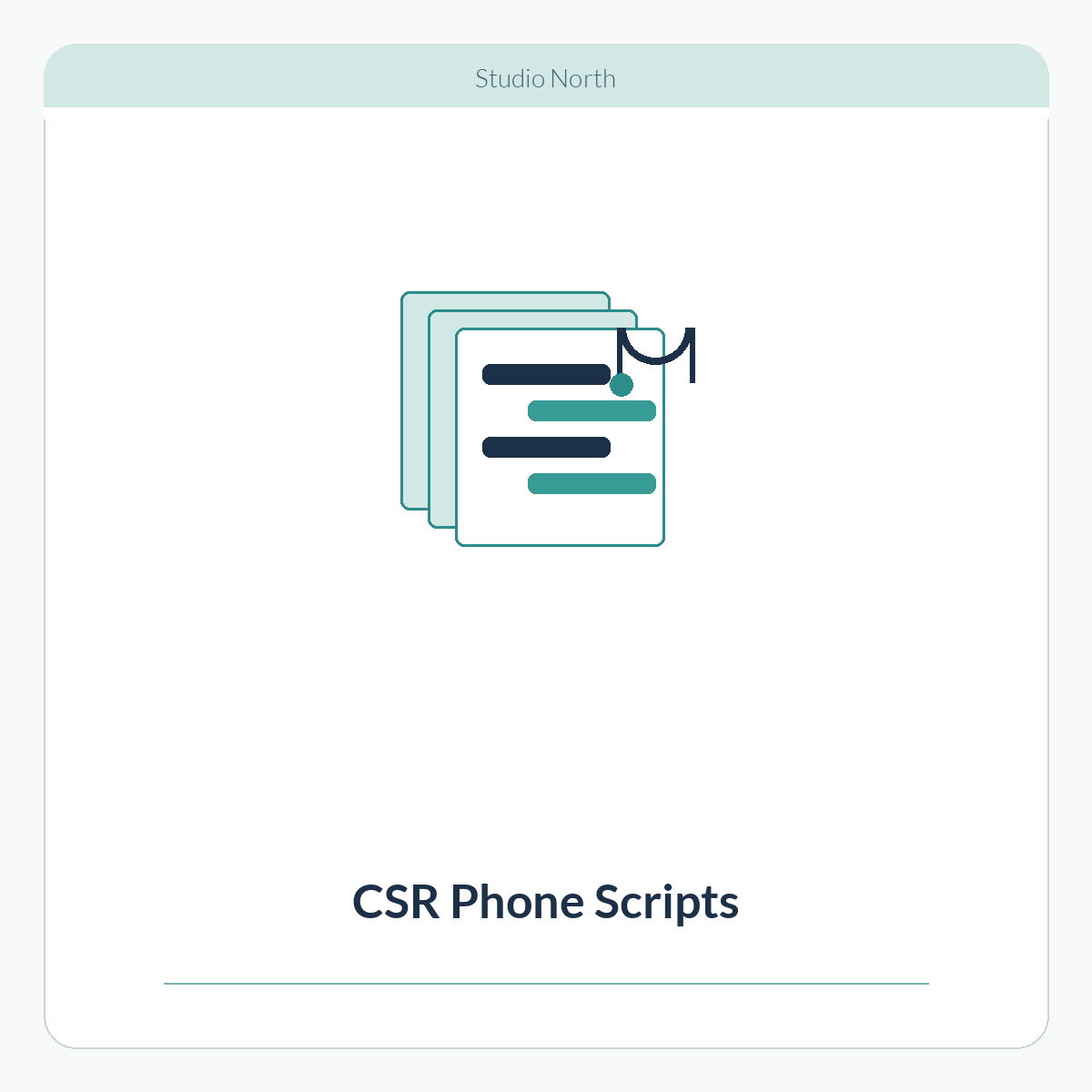 CSR Phone Script Cards