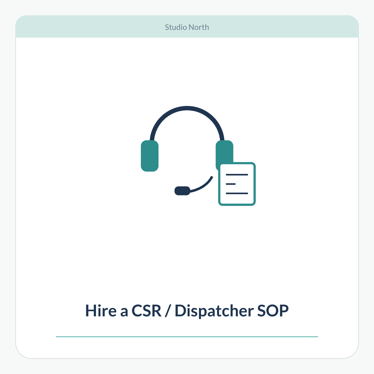 Hire a CSR / Dispatcher SOP