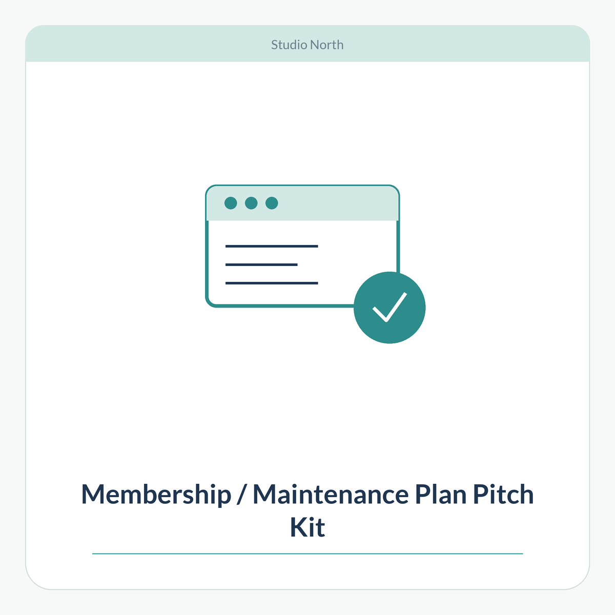Membership / Maintenance Plan Pitch Kit